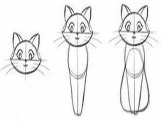 Как нарисовать аниме кошку