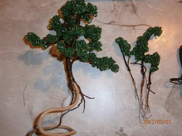 Деревья из бисера для начинающих, подготовка, основы плетения и советы